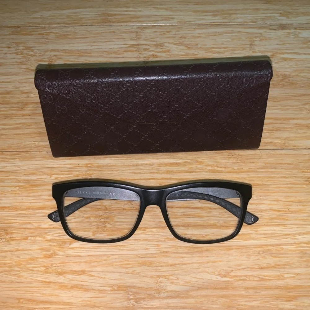 Authentic Gucci black frame prescription glasses